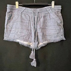 Juniors Chambray Shorts